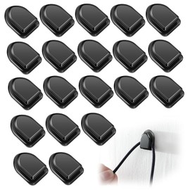 20 Stück Mini Auto Haken Multifunktionale Fahrzeug, Klebehaken AutoKlebehaken Mini Auto Armaturenbrett Haken Autohaken, für Armaturenbrett, Maske, Schlüssel USB-Kabel, Kopfhörer-Kabelhalter, Schwarz