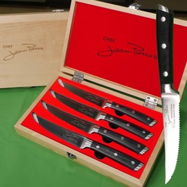 Chef Jean-Pierre's Set of 4 Serrated Steak Knives
