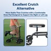 KneeRover Knee Scooter Steerable Knee Walker Crutch - Matte Black