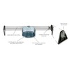 Westinghouse 0110000 Saf-T-Brace for Ceiling Fans, 3 Teeth, Twist and