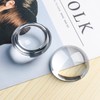 SWTHONY 4pcs 2.4inch Crystal Dome Magnifying Paperweight, Reading Magnifier Glass