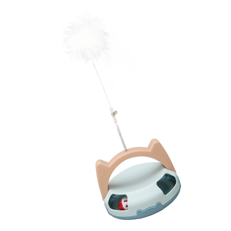 Automatic Rotating Feather Toy Relieve Boredom Bite Resistant Interactive Cat