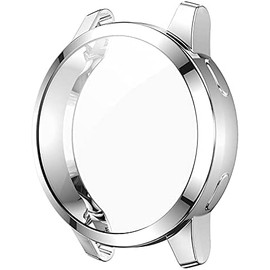 Case Covers intended for Garmin Venu 2S Watch Case Screen Protector, All-Around Protective Case Soft TPU Bumper intended for Garmin Venu 2S Accessories (Silver, Venu 2S)
