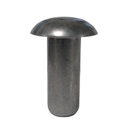 3/8 Dia. X 3/4 Solid 2117-T4 Aluminum Round Head Rivet, Plain Finish (Pack of 1 LB - Approximately 64 Pieces)