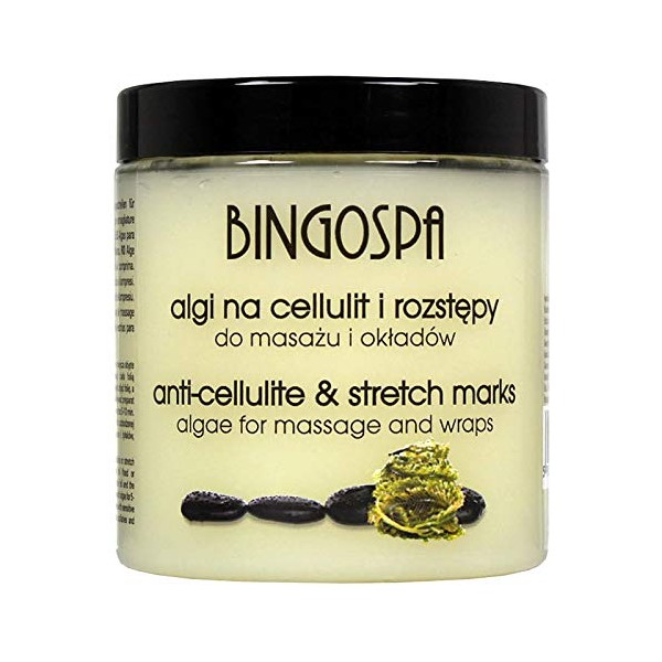 BINGOSPA Algae for Cellulite, Stretch Marks, Stretch Marks and Skin Tears for Wraps and Massage 250 g