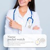Healeved Nurse Watch Clip Retractable Pocket Watch Hanging Lapel for