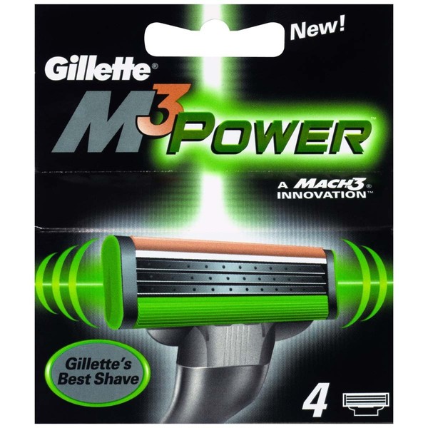Gillette M3 Power Replacement Blade 4 Piece