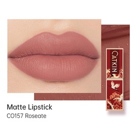 Catkin Rouge Matte Lipstick, Waterproof Long Lasting Satin Moisturizing Silky Smooth Soft 0.13 Ounce 2PCS (157+130)