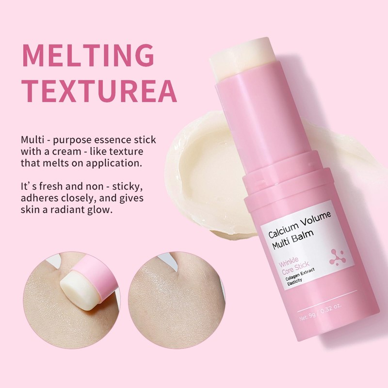 2 Pcs Calcium Volume Multi Balm Stick, All-in-One Hydrating Multi