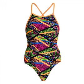Funkita Jungle Jagger Girls' Swimming Costume Size 140, multicoloured