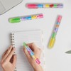 Pack of 4 Stackable Rubber Pen Style Erasers 5 Colours