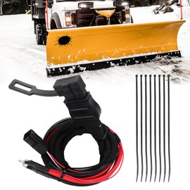 SEADEAR 4 Pin Truck Side Battery Cable Fits Fisher Western and Snow 4 Pin Plow Side Battery Cable V-Blade Straight Blade and Expandable Plows Truck Battery Cable 42014 42015 48295