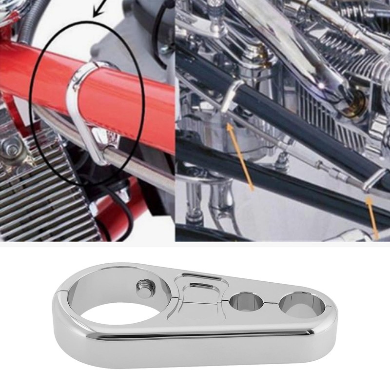 VGOL Motorcycle Brake Clutch Cable Wire Clamp 25 mm Replacement