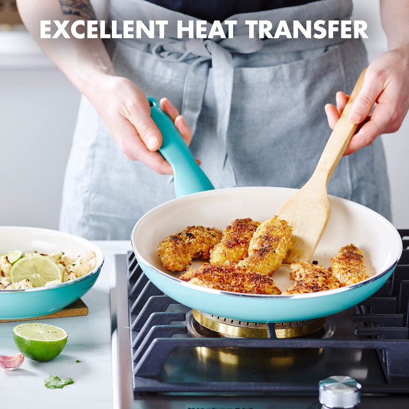 GreenPan Rio Healthy Ceramic Nonstick 8" and 10" Frying Pan