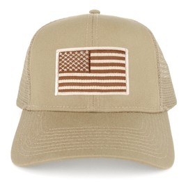 Armycrew XXL - Gorra de béisbol con diseño de la bandera de los Estados Unidos, Caqui, Talla única