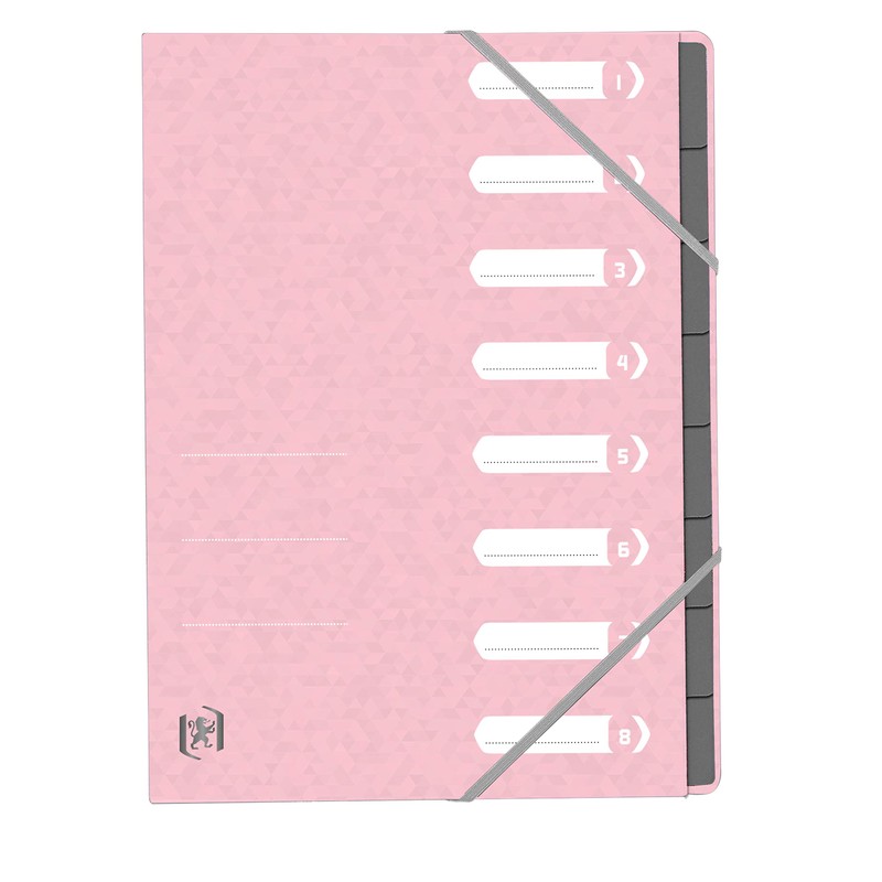 Oxford TopFile+ A4 8 Position Folder Cover Pastel Colours