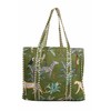 INDACORIFY Beautiful Printed Cotton Tote Bag Indian Handmade Shopping Bag