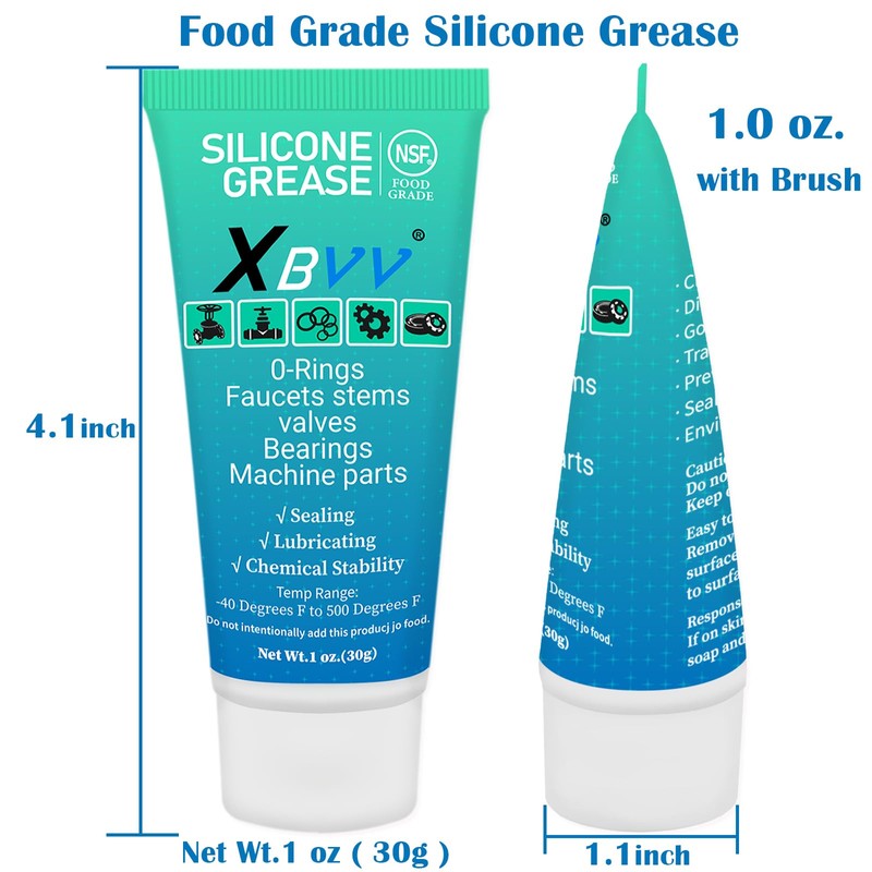 XBVV Plumber Silicone Grease Lubricant for Plumbing Faucet Valve O-Rings