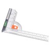 12in L Square Ruler Multifunction Scale Standard Carbon Steel Detachable