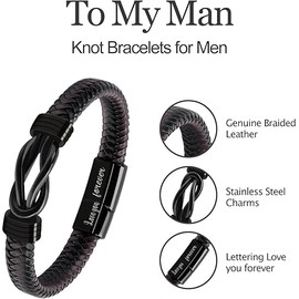 Valentines Day Gifts for Him Boyfriend Gifts for Men Mens Bracelet Valentine's Day Mens Gifts Bracelets for Men Anniversary Men Gifts for Men Husband from Wife