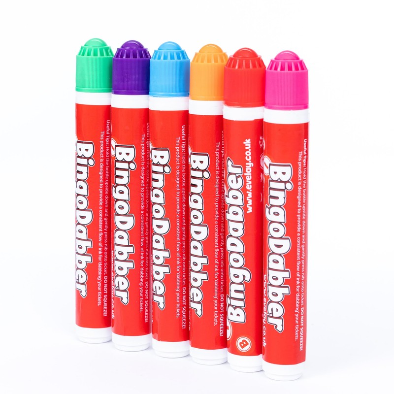 evelay Bingo Dabbers Markers Mixed Colours Pens for Bingo Tickets