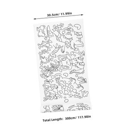 SHINEOFI Graffiti Scroll Classroom Art Coloring Washable Toddler Colors Drawing Posters Kid Wiki Doodle for DIY Graffiti Toys Space Birthday Decorations Creative Educational Toys Paper