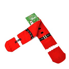 Bluw Silly Socks Adult Christmas Santa Claus Boot Festive Novelty Xmas Warm Super Soft Socks Unisex UK 5-11 Funny Gift