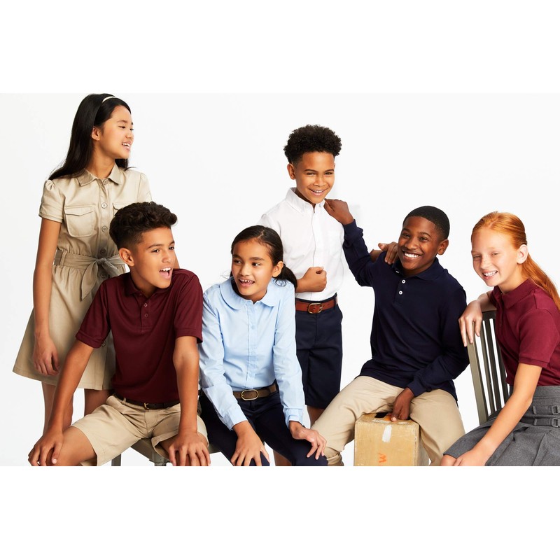 French Toast Boys' Big Pull-on Twill Jogger Pants, Khaki, 14