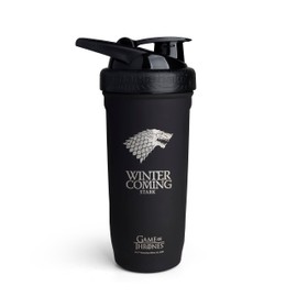 Smartshake Reforce Stainless Steel Shaker Bottle, Game of Thrones Winter Is Coming, 900 ml, Lightweight Sports Shaker Bottle with Soft Lid, Leak Proof, BPA Free and DEHP Free