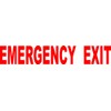 Dixies Decals Emergency Exit Sticker Decal 11.50" x 1.9" Red