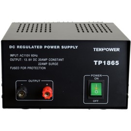 TekPower TP1865 22 Amp DC 13.8V Regulated Power Supply with Fuse Protection