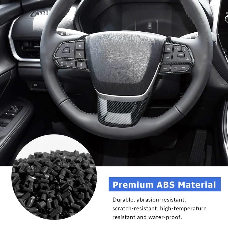 INTGET Center Console Steering Wheel Panel Cover for Toyota Grand