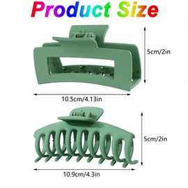 Claw Clip, Mtxorvix 8 Pack Hair Clips, Hair Claw Clips for Women Girls Thick Thin Hair, Hair Claw Clips Strong Matte Banana Clips Strong Hold Jaw Clip, Hair Clips for Women, Claw Clips for Thick Hair