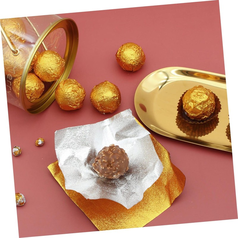 LABRIMP Aluminium Foil Wrapping Paper 500pcs Foil Wrappers Food Packaging
