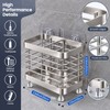 Stainless Steel Toothbrush Holder for Bathroom – 2-Slot Wall-Mounted Organizer