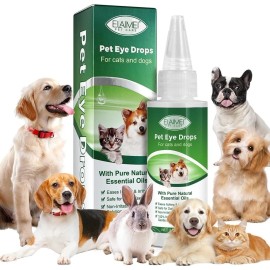 Gotas Oculares Naturales para Perros y Gatos 60ml - Alivio de Alergias