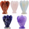 rockcloud Healing Crystal Gemstone Carved Pocket Crystal Guardian Angel Figurines