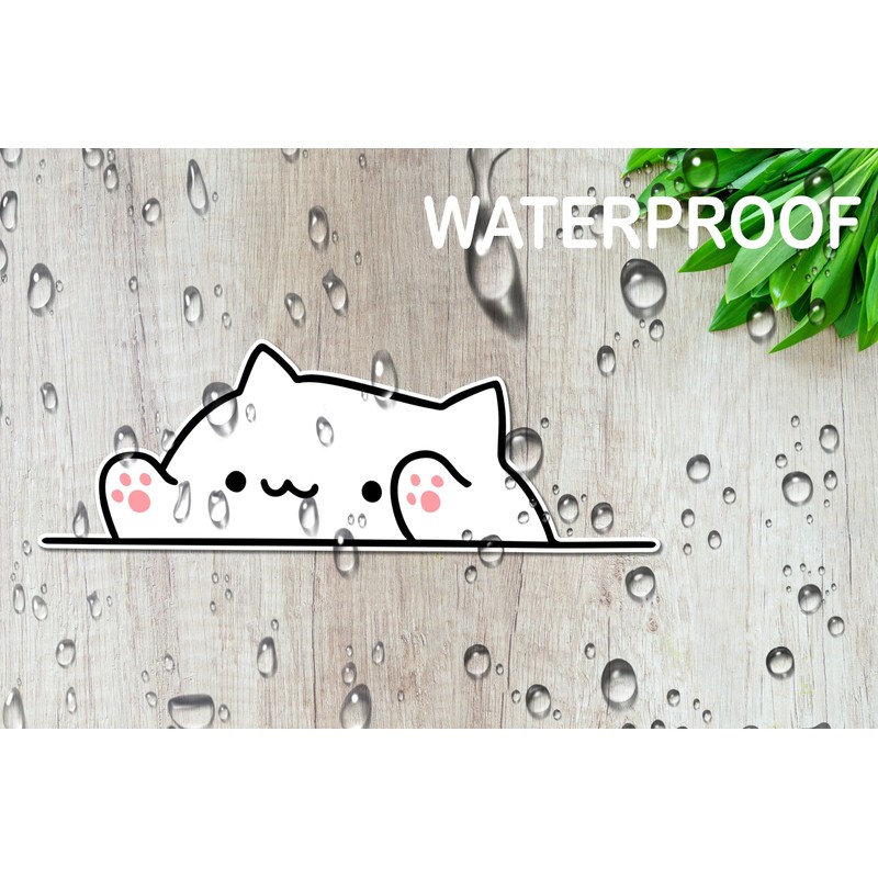 eDesign Bongo Cat! Sticker Decal Bumper Sticker 5 inches