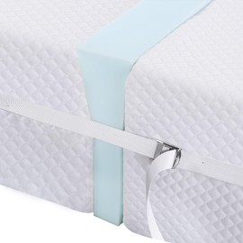HOMBYS Twin to King Bed Converter Kit Bed Bridge with Matching Fastening Straps, Foam Split King Gap Filler for Adjustable Bed, Mattress Bridge Bed Connector for Stayover, Family Room, 3"x75"
