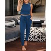 BTFBM 3 Piece Matching Sets Tank Tops Wide Long Pants