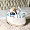Mila Millie Baby Large Cotton Rope Diaper Caddy,Organizer Storage Bin