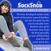Sock Snob - Womens 4 Pairs Bamboo Breathable Low Cut