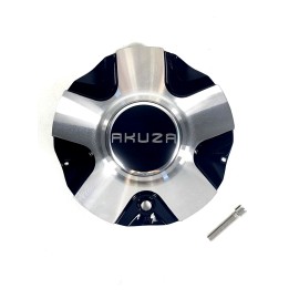 Akuza x4 Akuza 848 Black / Machined Wheel Rim Center Cap EMR0848-CAR-AL (18/20) + BOLT