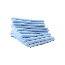 Slush HD Premium Microfiber Towels for Car, Bath or Kitchen (10 Pack) Auto Detailing & General Cleaning Luxury Cloths|Perfect for Car Interior, Dishes, Furniture, Glass, Hands or Face|15"x 15" Blue