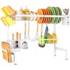 Over The Sink Dish Drying Rack - Adjustable Dish Rack