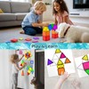 Mini Magnetic Tiles, Toddler Toys Travel Magnetic Building Blocks for