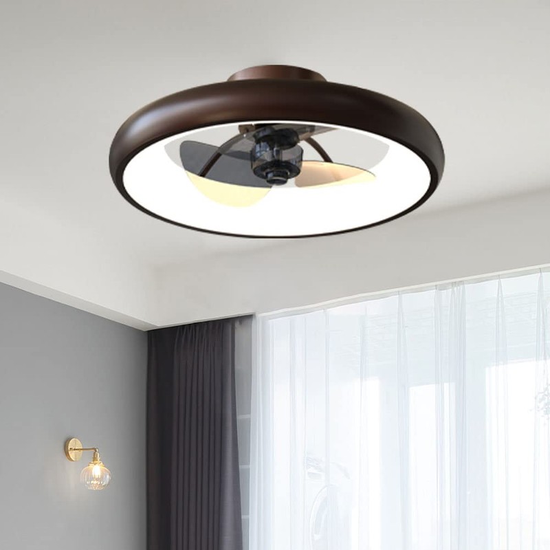CIKASS Ceiling Fan with Lights Dimmable LED Reversible Blades Timing