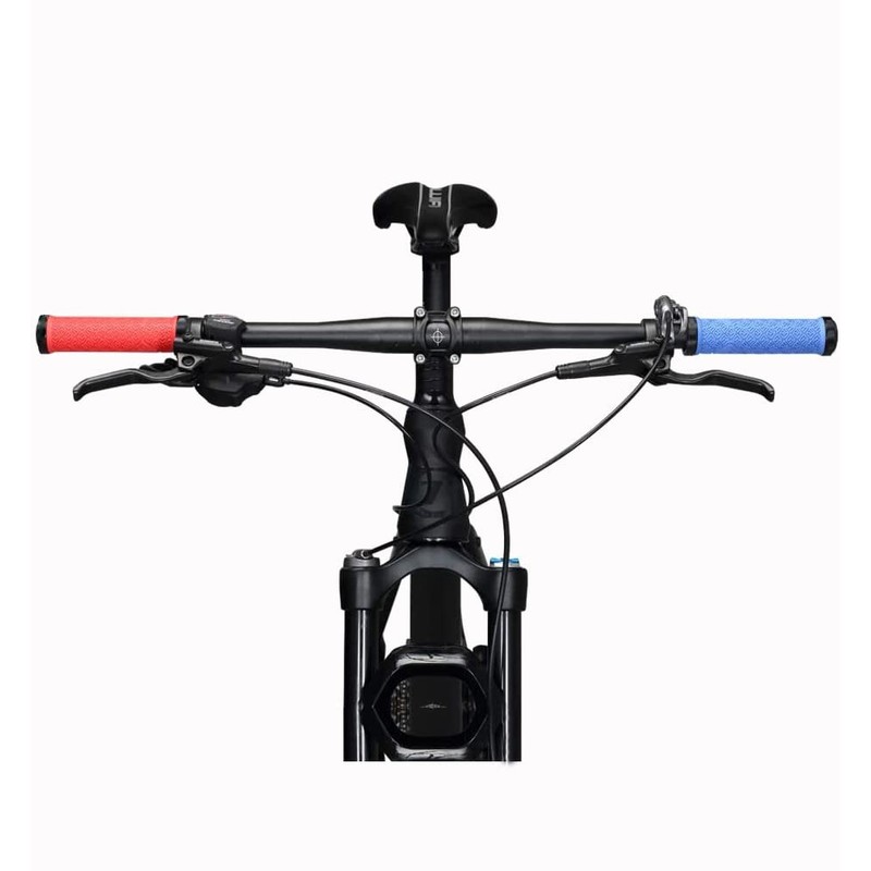 Teyssor Bike Grips, Mountain Bike Handlebar Grips with Aluminum Double