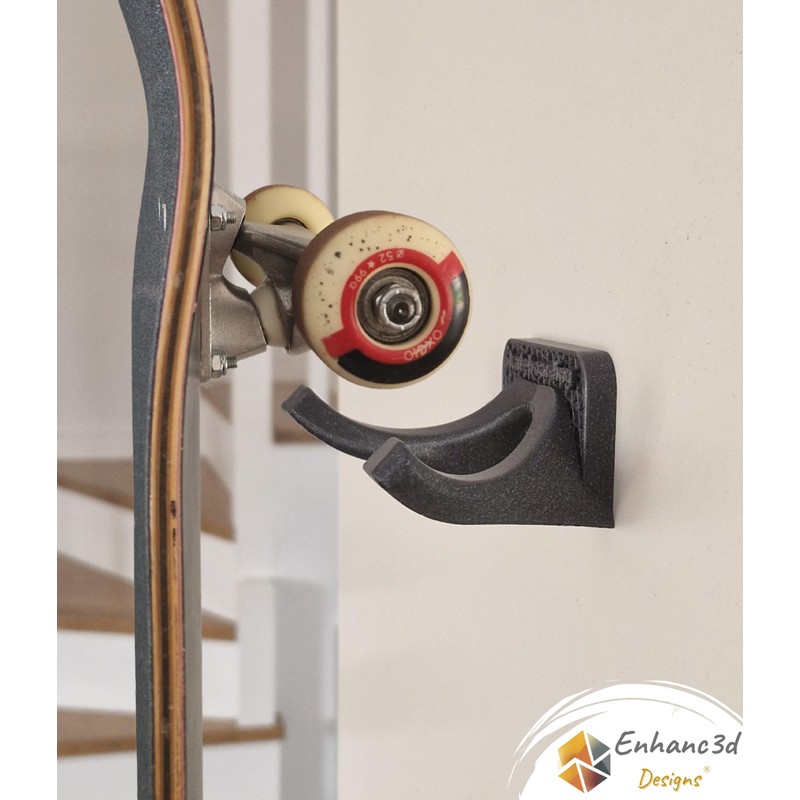 Skateboard Wall Mount with Modern Design for Hanging Your Skateboard,
