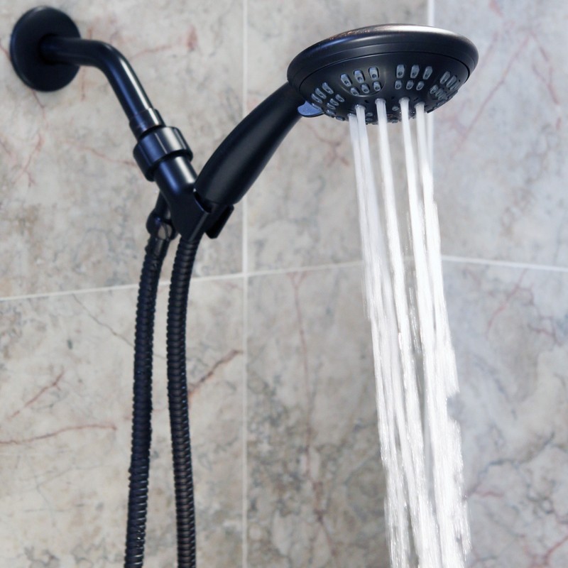 6 Function Handheld Shower Head Kit - High Pressure, Removable